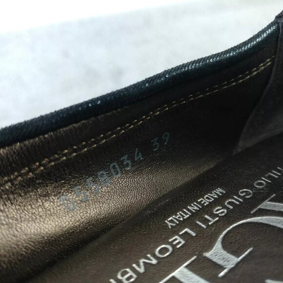 AGL Attilio Giusti Leombruni Ballet Flats Womens Size 39 EU Shoes Snake Blue - Picture 11 of 12